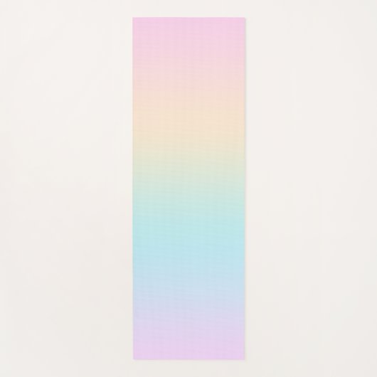 Kleurverloop pastel yogamat (Voorkant)