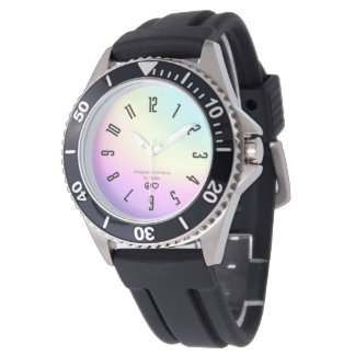 Kleurverloop Peace & Love Watch Horloge