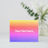 Kleurverloop Regenboog Ombre Textuur Textured Briefkaart (Staand voorkant)