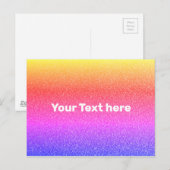Kleurverloop Regenboog Ombre Textuur Textured Briefkaart (Voorkant / Achterkant)