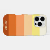 Kleurverloop Terug naar school - Aangepaste naam iPhone Hoesje (Achterkant horizontaal)