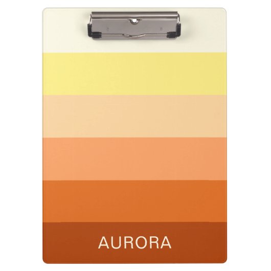 Kleurverloop Terug naar school - Aangepaste naam Klembord (Voorkant)