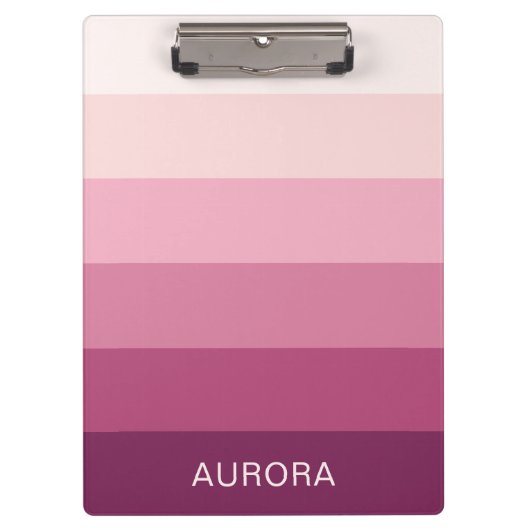 Kleurverloop Terug naar school - Aangepaste naam Klembord (Voorkant)