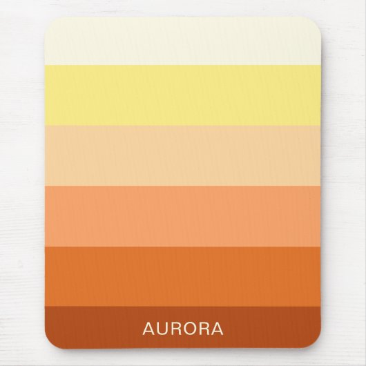 Kleurverloop Terug naar school - Aangepaste naam Muismat (Voorkant)