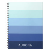 Kleurverloop Terug naar school - Aangepaste naam Notitieboek (Voorkant)