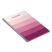 Kleurverloop Terug naar school - Aangepaste naam Notitieboek (Rechterzijde)