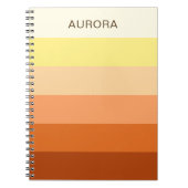 Kleurverloop Terug naar school - Aangepaste naam Notitieboek (Voorkant)