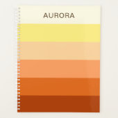 Kleurverloop Terug naar school - Aangepaste naam Planner (Voorkant)