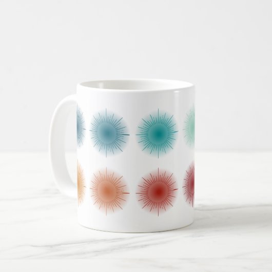 kleurverloop zon koffiemok (Voorkant links)