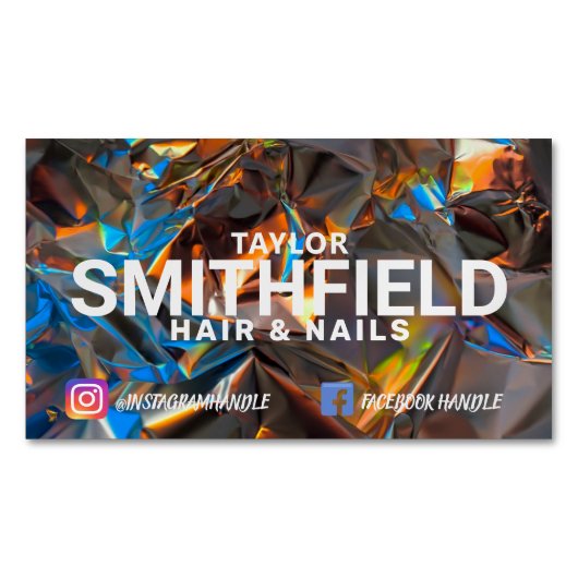 Kleurverschuiving Magnetisch Visitekaartje (Voorkant)