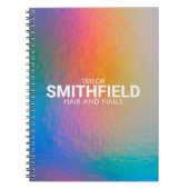 Kleurverschuiving Neon Light Holographic Trendy Notitieboek (Voorkant)