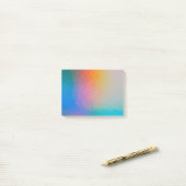 Kleurverschuiving Neon Light Holographic Trendy Post-it® Notes (Op bureau)