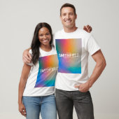 Kleurverschuiving Neon Light Holographic Trendy T-shirt (Unisex)