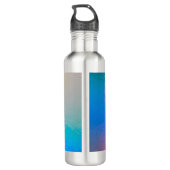 Kleurverschuiving Neon Light Holographic Trendy Waterfles (Achterkant)