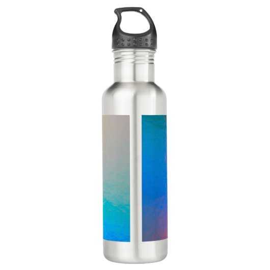 Kleurverschuiving Neon Light Holographic Trendy Waterfles (Achterkant)