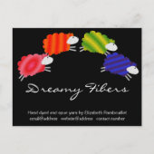 Kleurvezel artiest Hangtag Briefkaart (Voorkant)