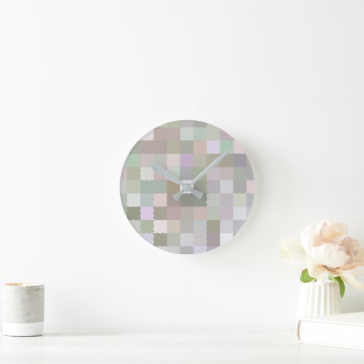 Kleurvierkantjes pasta ronde klok (Huis)