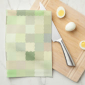 Kleurvierkantjes pasta theedoek (Quarter Fold)