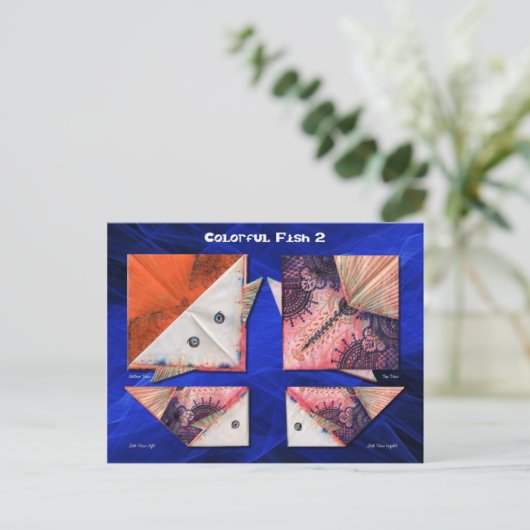 Kleurvis 2 briefkaart (Staand voorkant)