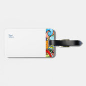 Kleurvis Bagagelabel (Achterkant horizontaal)