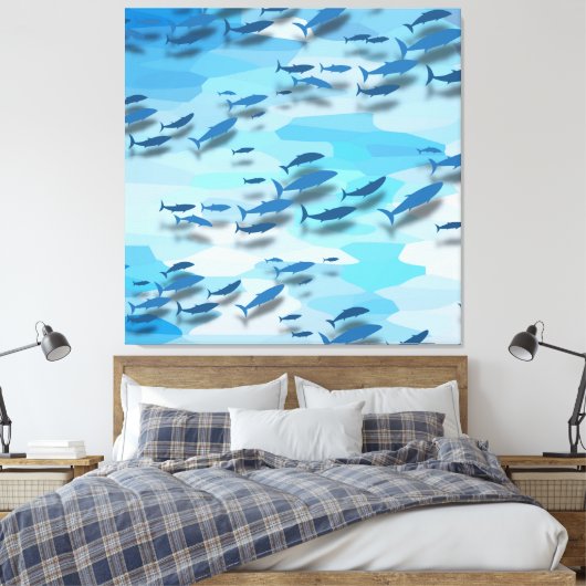 Kleurvis Canvas Afdruk (Insitu (Slaapkamer))