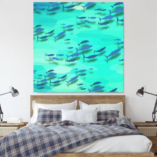 Kleurvis Canvas Afdruk (Insitu (Slaapkamer))