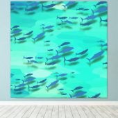 Kleurvis Canvas Afdruk (Insitu (Houten vloer))