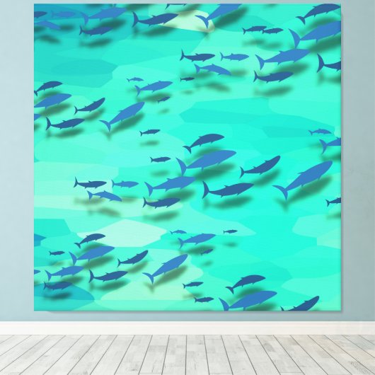 Kleurvis Canvas Afdruk (Insitu (Houten vloer))