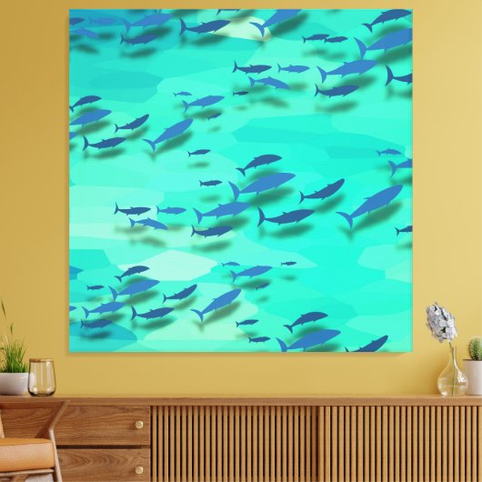 Kleurvis Canvas Afdruk (Insitu (Woonkamer))