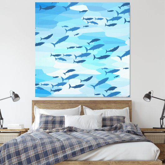 Kleurvis Canvas Afdruk (Insitu (Slaapkamer))