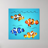 Kleurvis Canvas Afdruk (Voorkant)