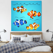 Kleurvis Canvas Afdruk (Insitu (Slaapkamer))
