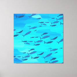 Kleurvis Canvas Afdruk