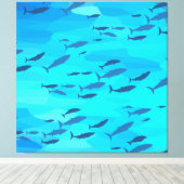 Kleurvis Canvas Afdruk (Insitu (Houten vloer))