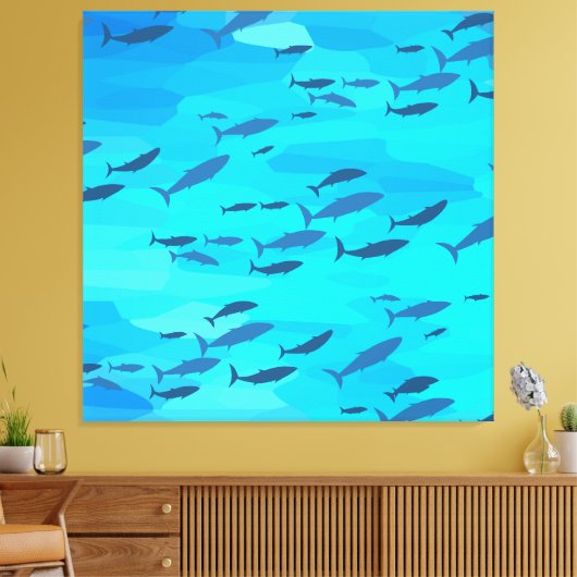 Kleurvis Canvas Afdruk (Insitu (Woonkamer))