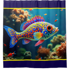 Kleurvis Douchegordijn