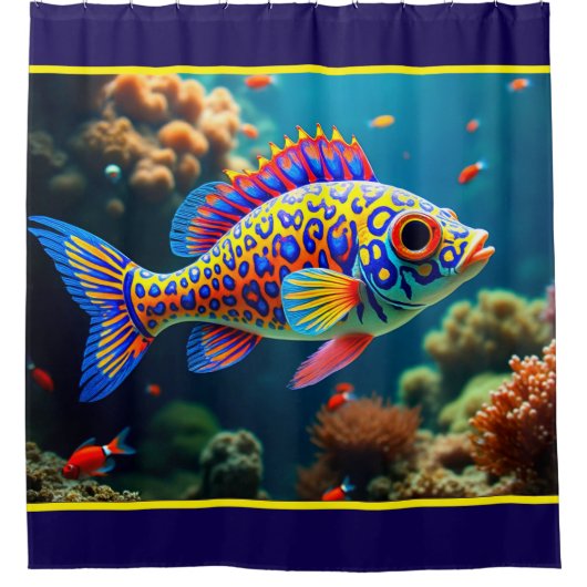 Kleurvis Douchegordijn (Voorkant)