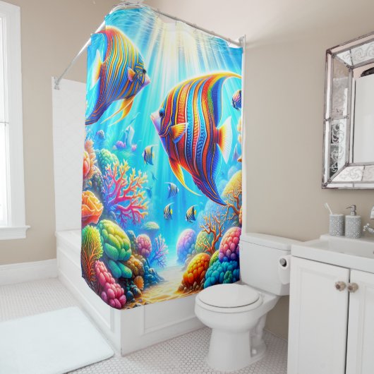 Kleurvis Douchegordijn (In situ)