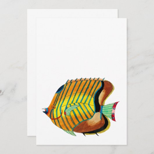 Kleurvis Hartelijk dank Bedankkaart (Voorkant / Achterkant)