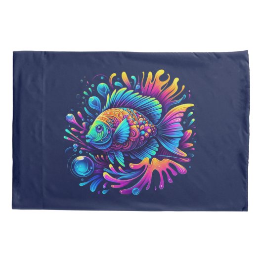 Kleurvis Kussensloop (Achterkant)