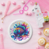 Kleurvis Papieren Bordje (Feest)