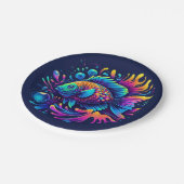 Kleurvis Papieren Bordje (Gekanteld)