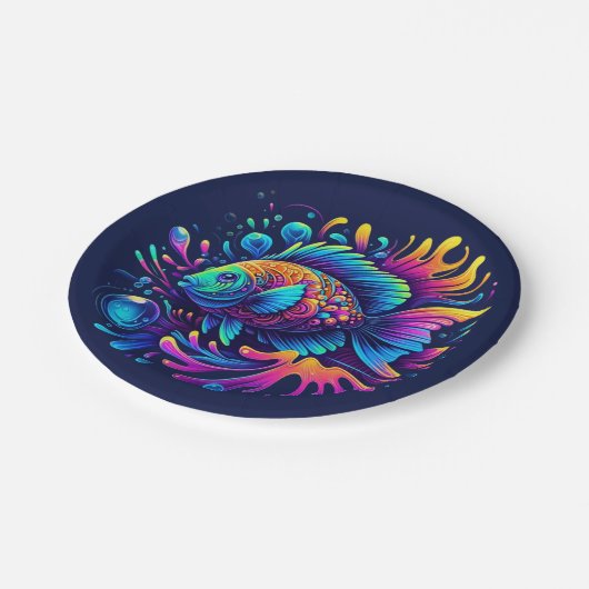 Kleurvis Papieren Bordje (Gekanteld)