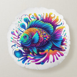 Kleurvis Rond Kussen