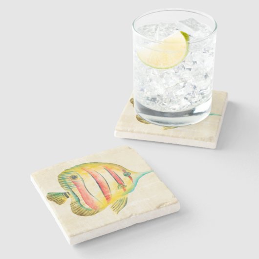 Kleurvis Stenen Onderzetter (Zijkant)