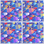 Kleurvis Sticker (Voorkant)