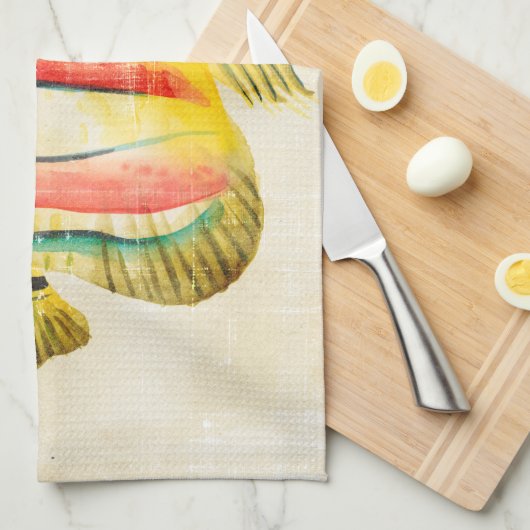 Kleurvis Theedoek (Quarter Fold)