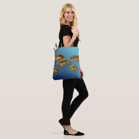 Kleurvis Tote Bag (Op model)