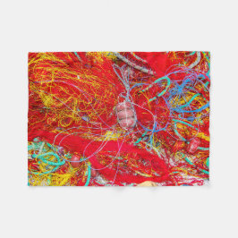 Kleurvisnetten Fleece Deken