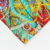 Kleurvisnetten Fleece Deken (Hoek)